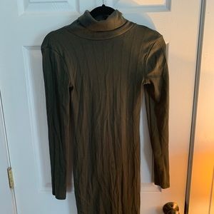 Wild fable fitted midi turtle neck dress